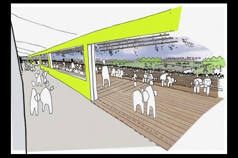 Outside teaching space; artist's impression